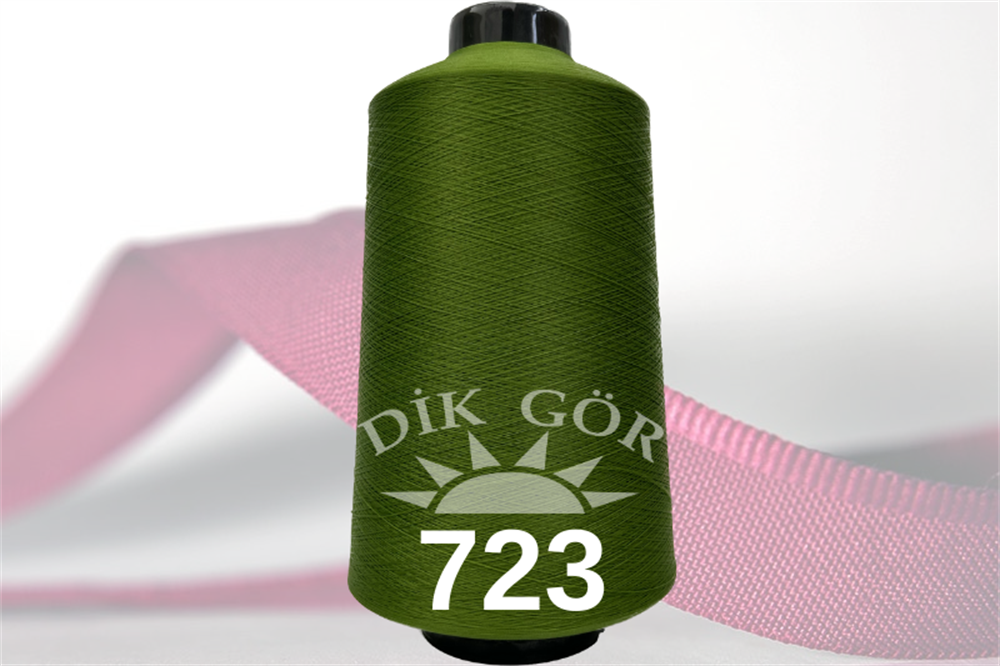 150 Denye 723 Renkli Tekstürize Polyester Overlok İpliği (Muz İplik)