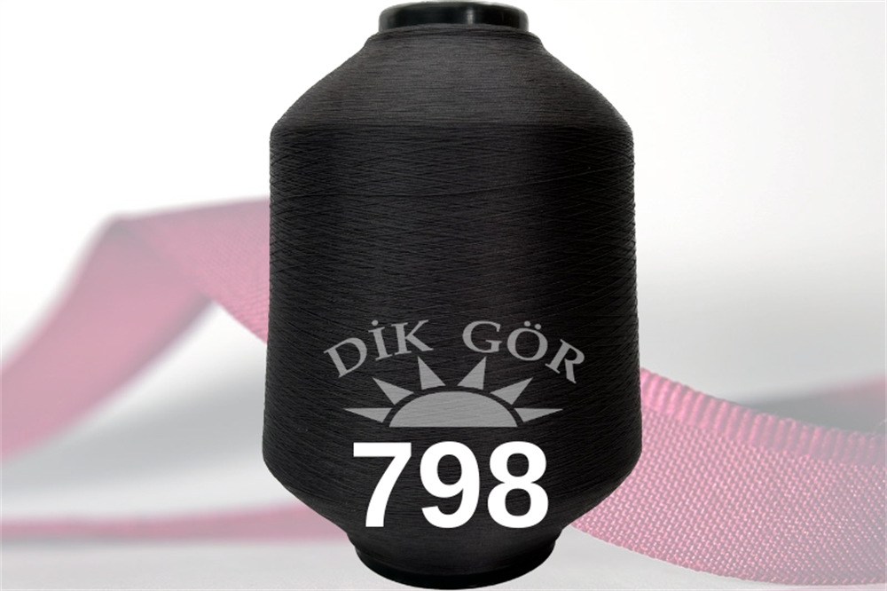 150 Denye 798 Renkli Tekstürize Polyester Overlok İpliği (Muz İplik)