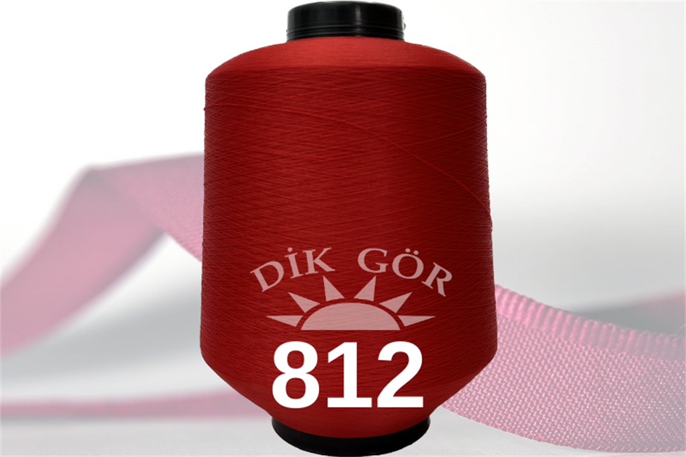 150 Denye 812 Renkli Tekstürize Polyester Overlok İpliği (Muz İplik)
