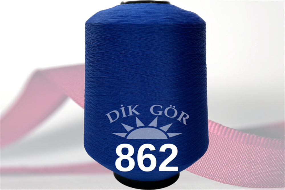 150 Denye 862 Renkli Tekstürize Polyester Overlok İpliği (Muz İplik)