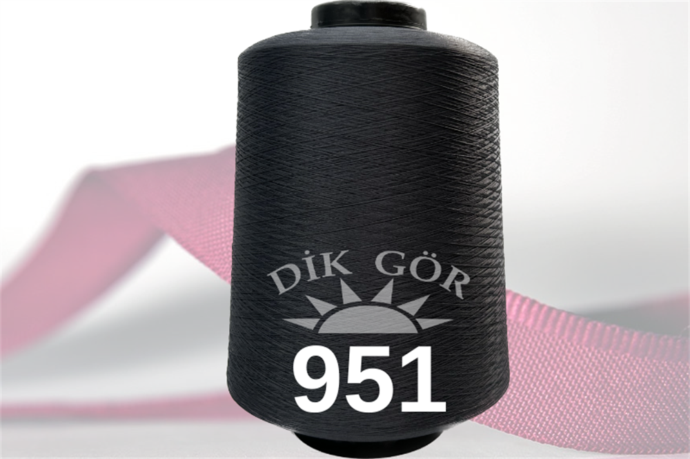 150 Denye 951 Renkli Tekstürize Polyester Overlok İpliği (Muz İplik)