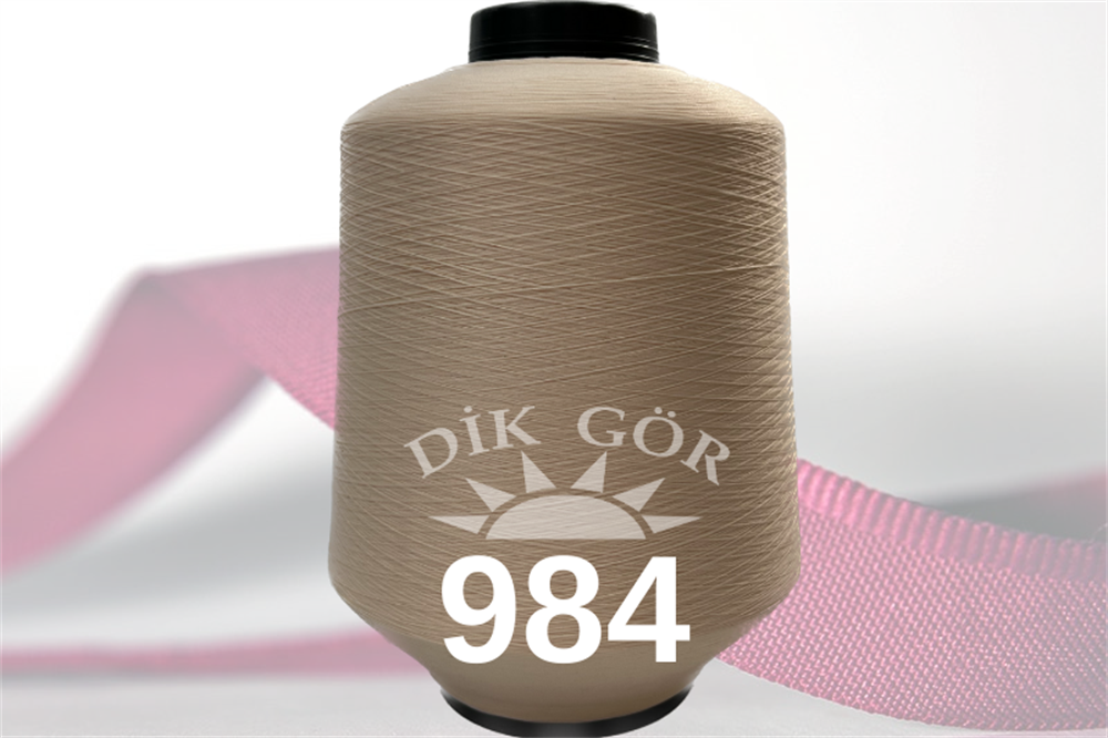 150 Denye 984 Renkli Tekstürize Polyester Overlok İpliği (Muz İplik)