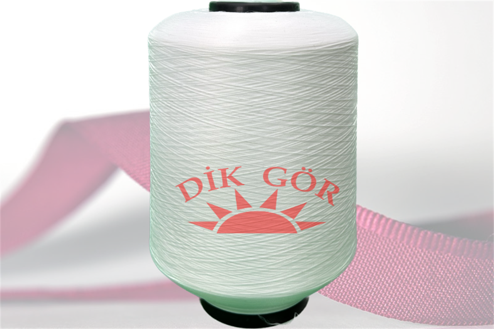 150 Denye BEYAZ Tekstürize Polyester Overlok İpliği (Muz İplik)