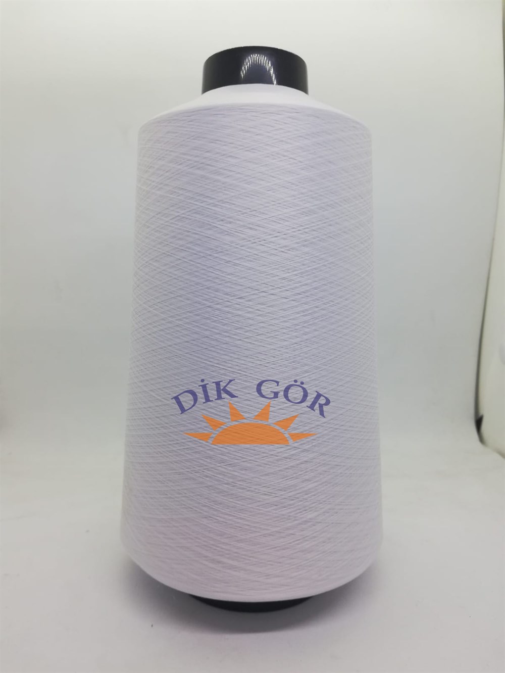 150 Denye Kasar Beyaz Tekstürize Polyester Overlok İpliği (Muz İplik)