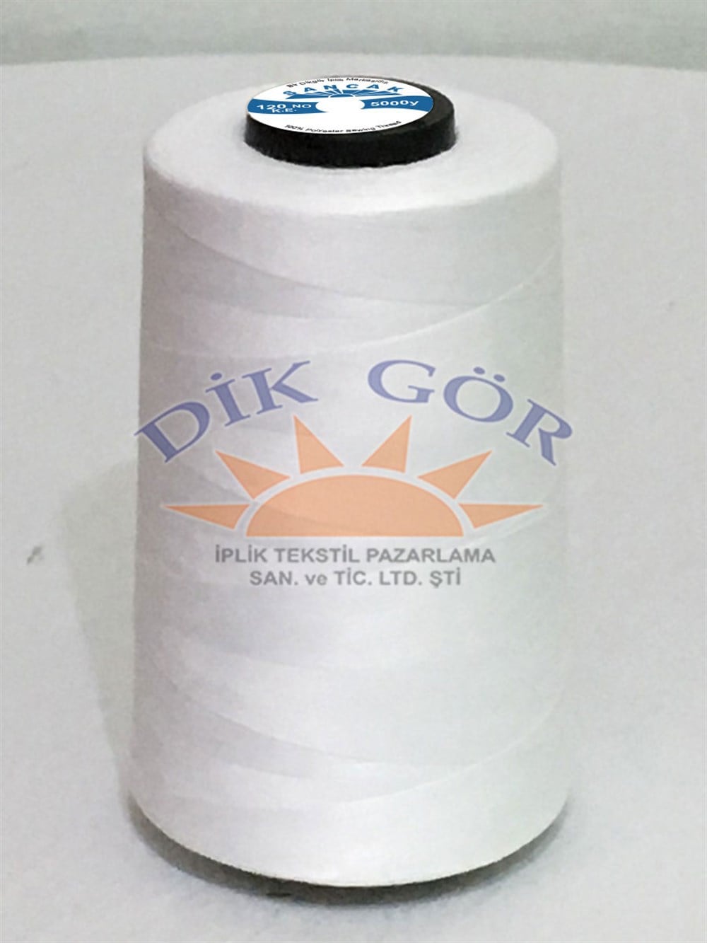Sancak 120 Numara Beyaz Polyester Dikiş İpliği