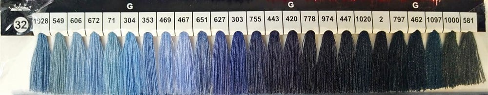 Tuana 120 Numara 002 Renkli Polyester Dikiş İpliği