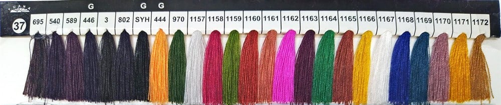 Tuana 120 Numara 003 Renkli Polyester Dikiş İpliği