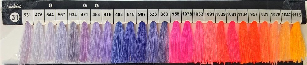 Tuana 120 Numara 1081 Renkli Polyester Dikiş İpliği