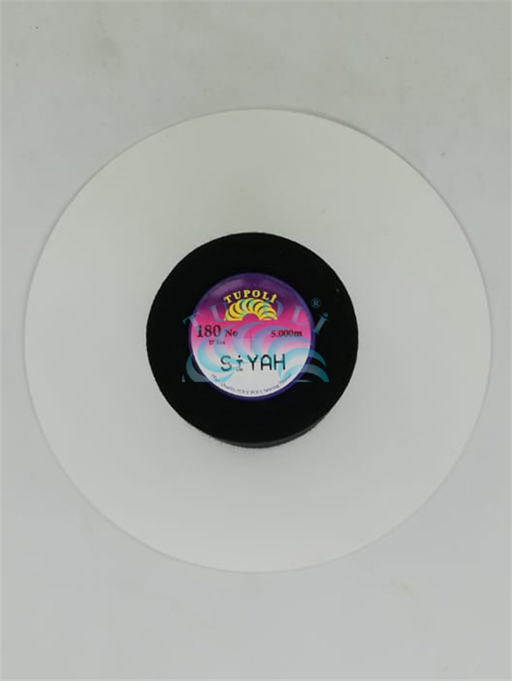 Tupoli 180 Numara Siyah İlikli Polyester Dikiş İpliği