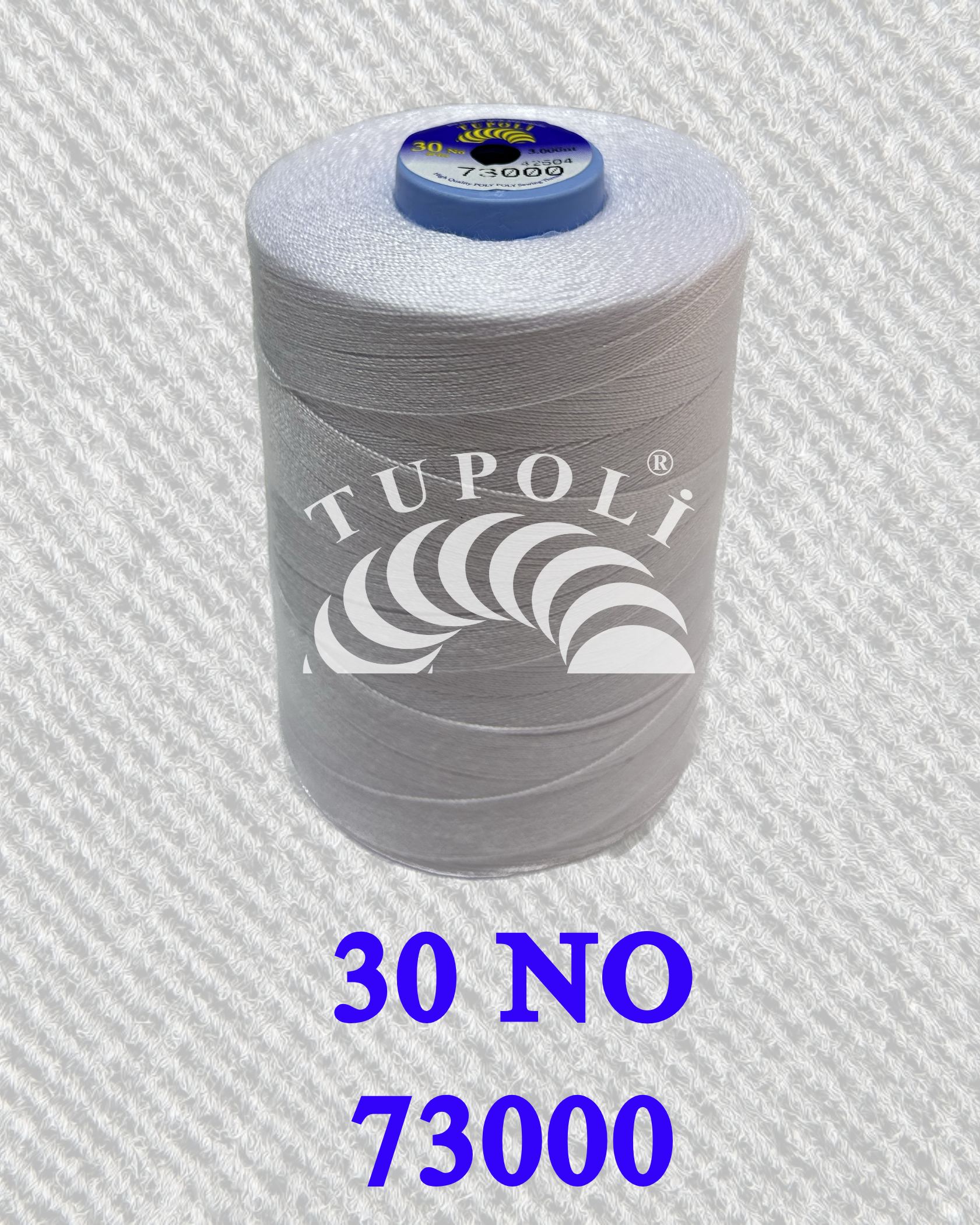 Tupoli 30 Numara Beyaz İlikli Polyester Dikiş İpliği