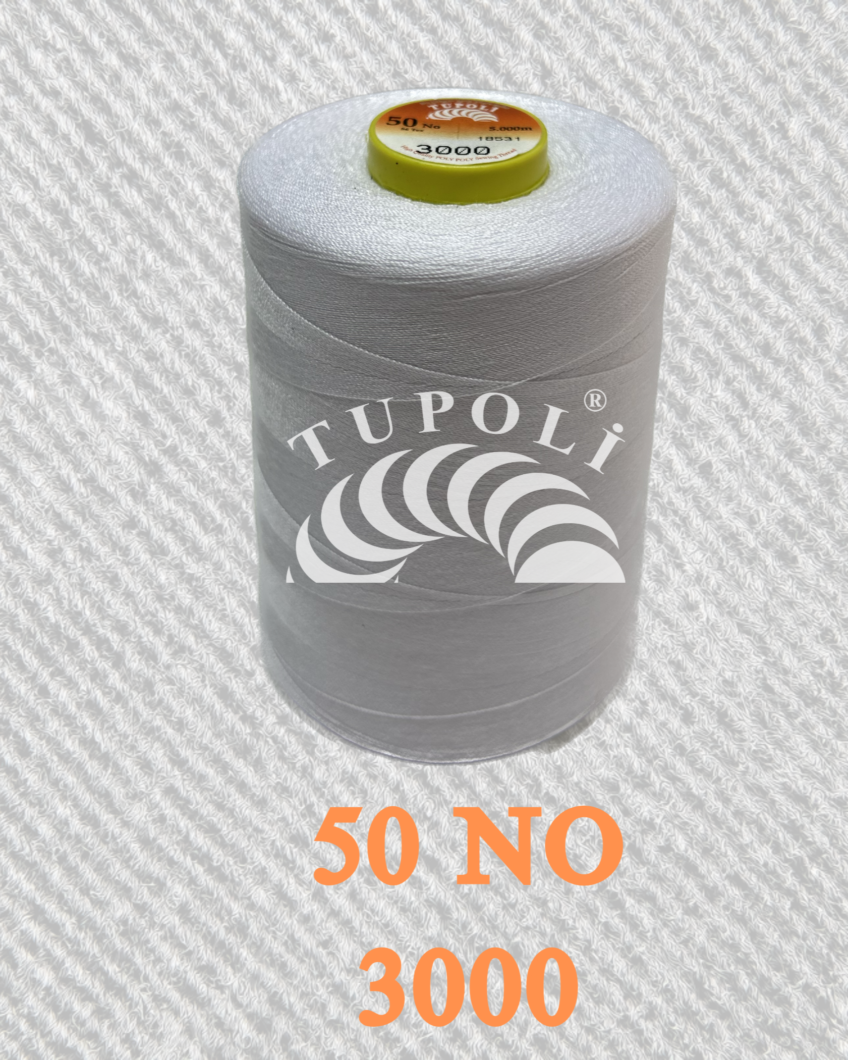Tupoli 50 Numara Beyaz İlikli Polyester Dikiş İpliği