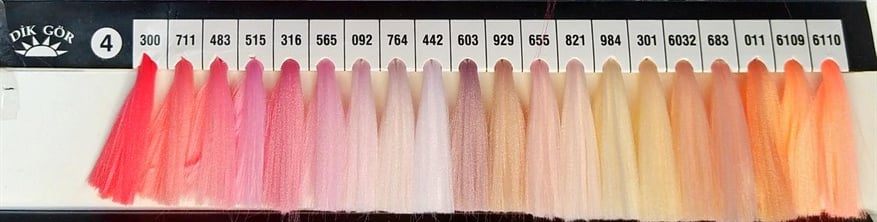 150 Denye 300 Renkli Tekstürize Polyester Overlok İpliği (Muz İplik)