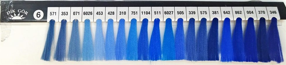 150 Denye 381 Renkli Tekstürize Polyester Overlok İpliği (Muz İplik)