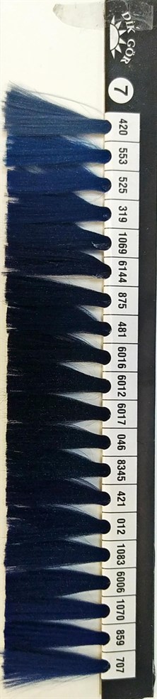 150 Denye 421 Renkli Tekstürize Polyester Overlok İpliği (Muz İplik)