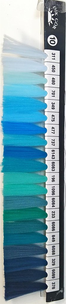 150 Denye 480 Renkli Tekstürize Polyester Overlok İpliği (Muz İplik)