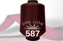 150 Denye 587 Renkli Tekstürize Polyester Overlok İpliği (Muz İplik)