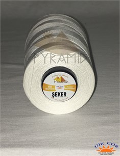 Pyramid 60 NO Şeker Beyazı Gazeli Merserizeli %100 Pamuk Dikiş İpliği