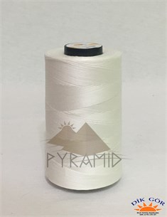 Pyramid 60 NO Şeker Beyazı Gazeli Merserizeli %100 Pamuk Dikiş İpliği