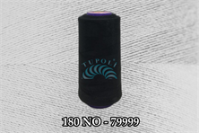 Tupoli 180 Numara Siyah İlikli Polyester Dikiş İpliği