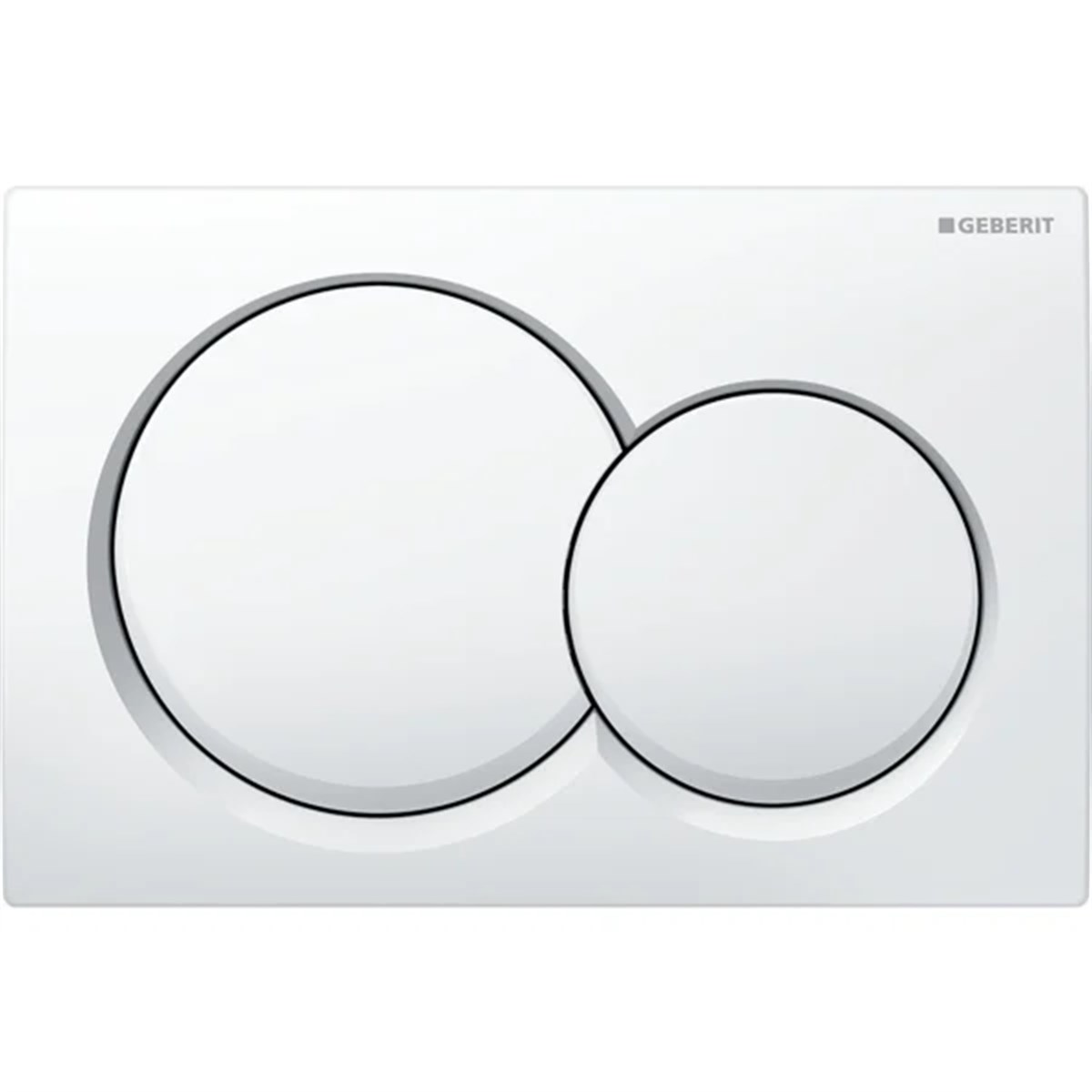 Geberit Alpha01 Kumanda Kapağı Çift Basmalı, Beyaz