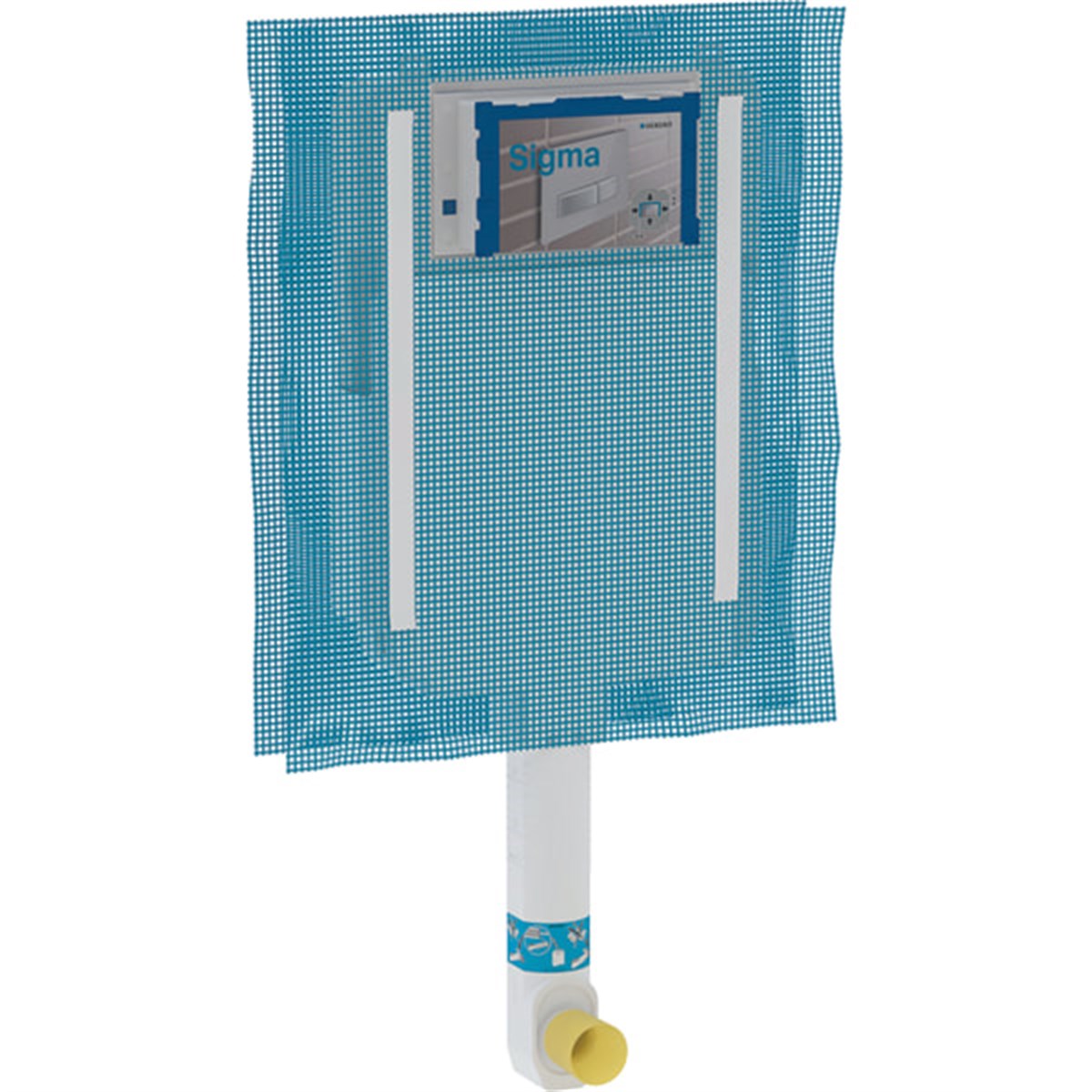 Geberit Sigma Hela Taşı İçin Gömme Rezervuar, 8 cm