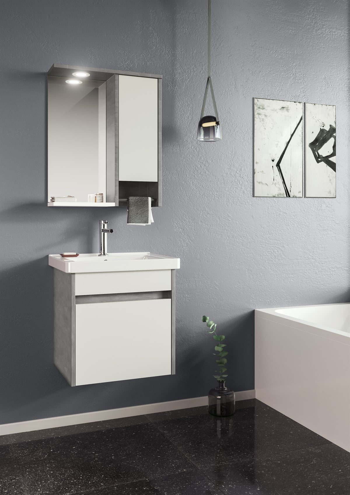 Orka Aydos 55 cm Banyo Dolabı