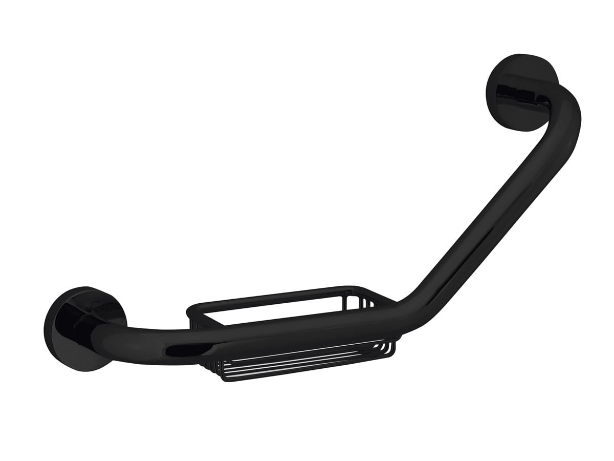 Orka Plus Banyo Aksesuarı Süngerli Küvet Tutamağı Black