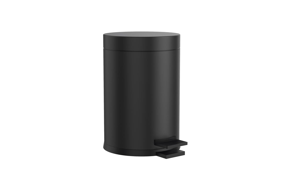 Orka Plus Banyo Aksesuarları Çöp Kovası Black 5LT