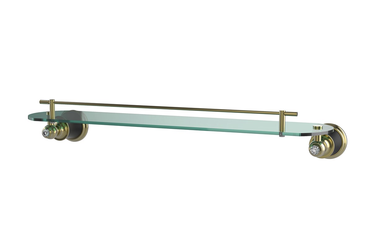 Orka Plus Premium Aksesuar Cam Etajer Black Gold 