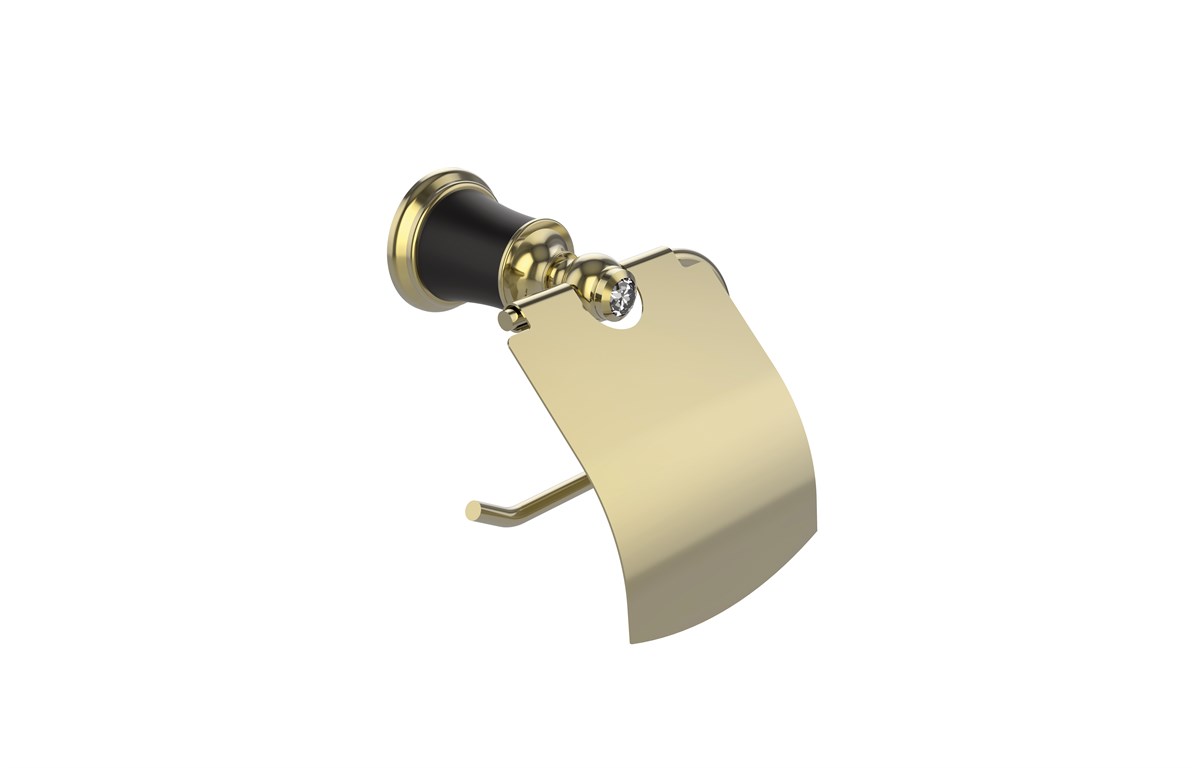 Orka Plus Premium Aksesuar Kapaklı Kağıtlık Black Gold