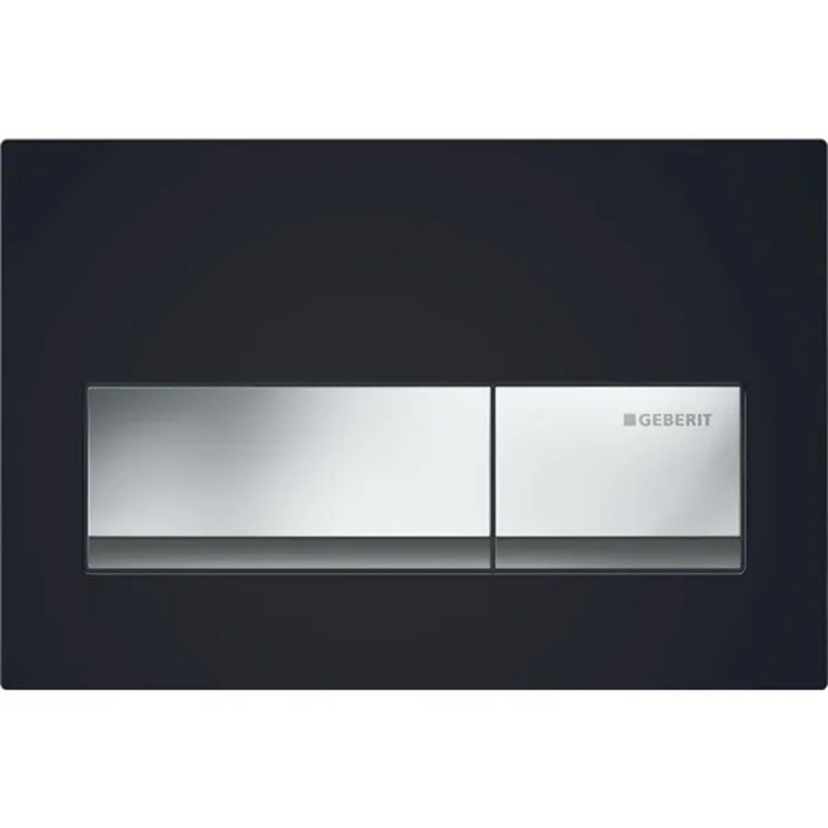 Geberit Alpha50 Kumanda Kapağı Çift Basmalı Siyah