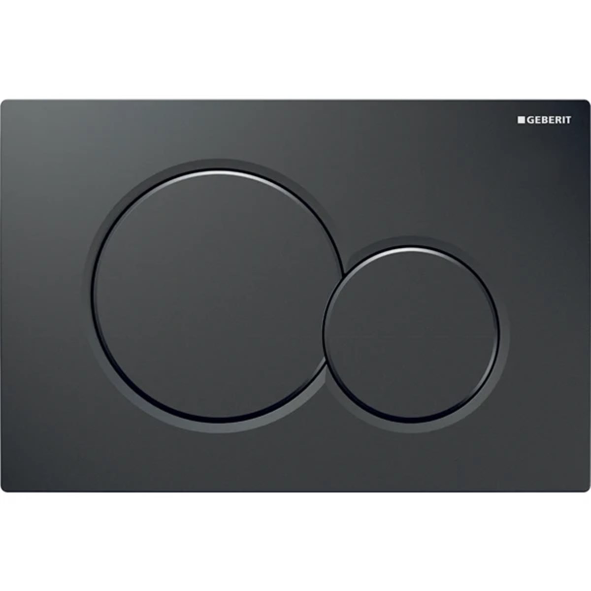 Geberit Sigma01 Kumanda Kapağı, Çift Basmalı, Siyah