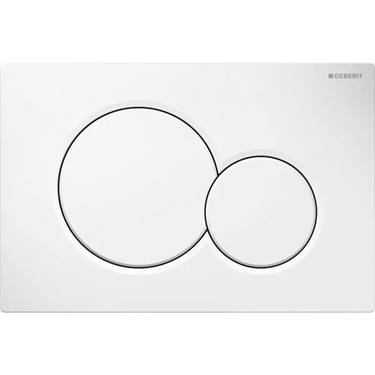 Geberit Sigma01 Kumanda Kapağı, Çift Basmalı, Beyaz