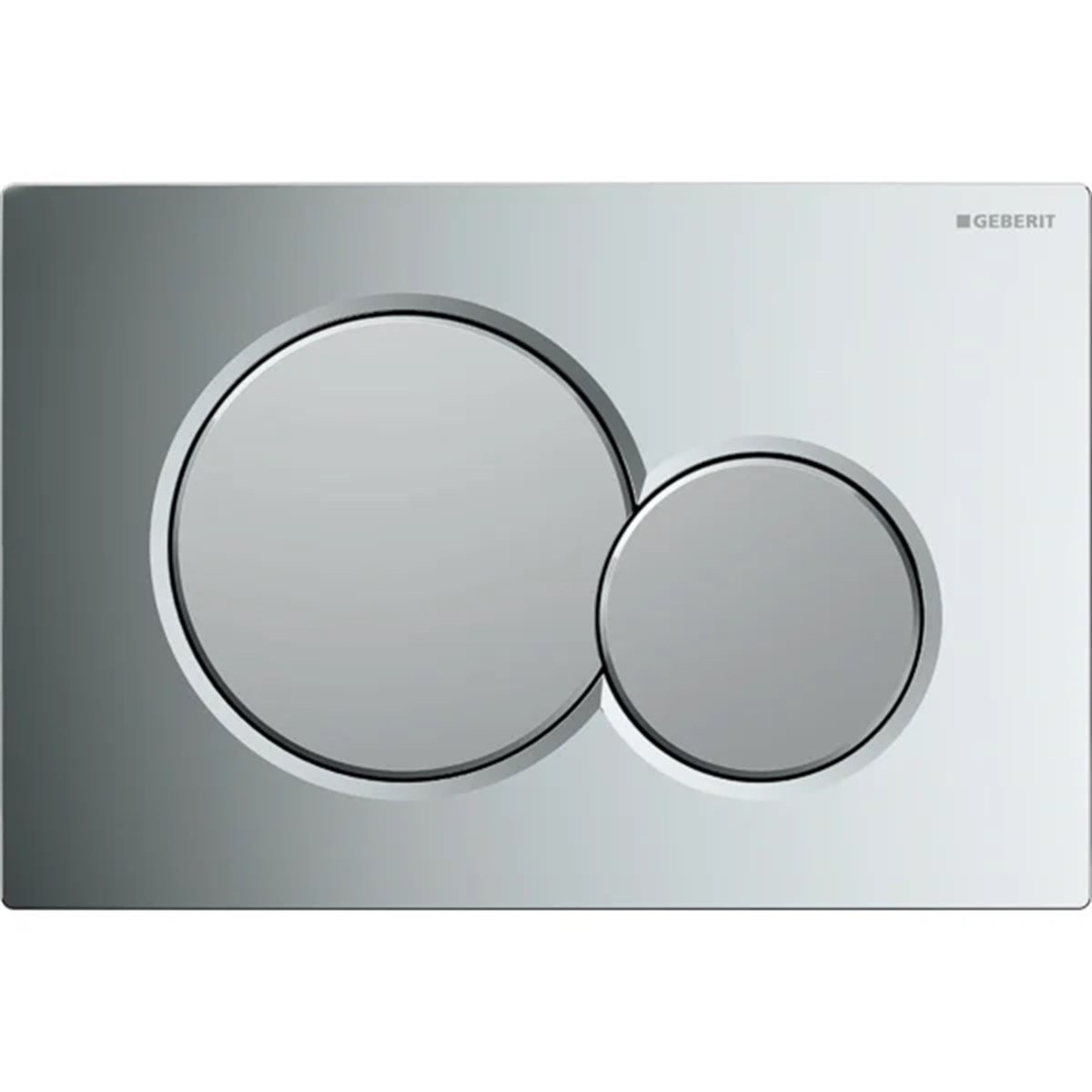 Geberit Sigma01 Kumanda Kapağı, Çift Basmalı, Parlak-Mat Krom
