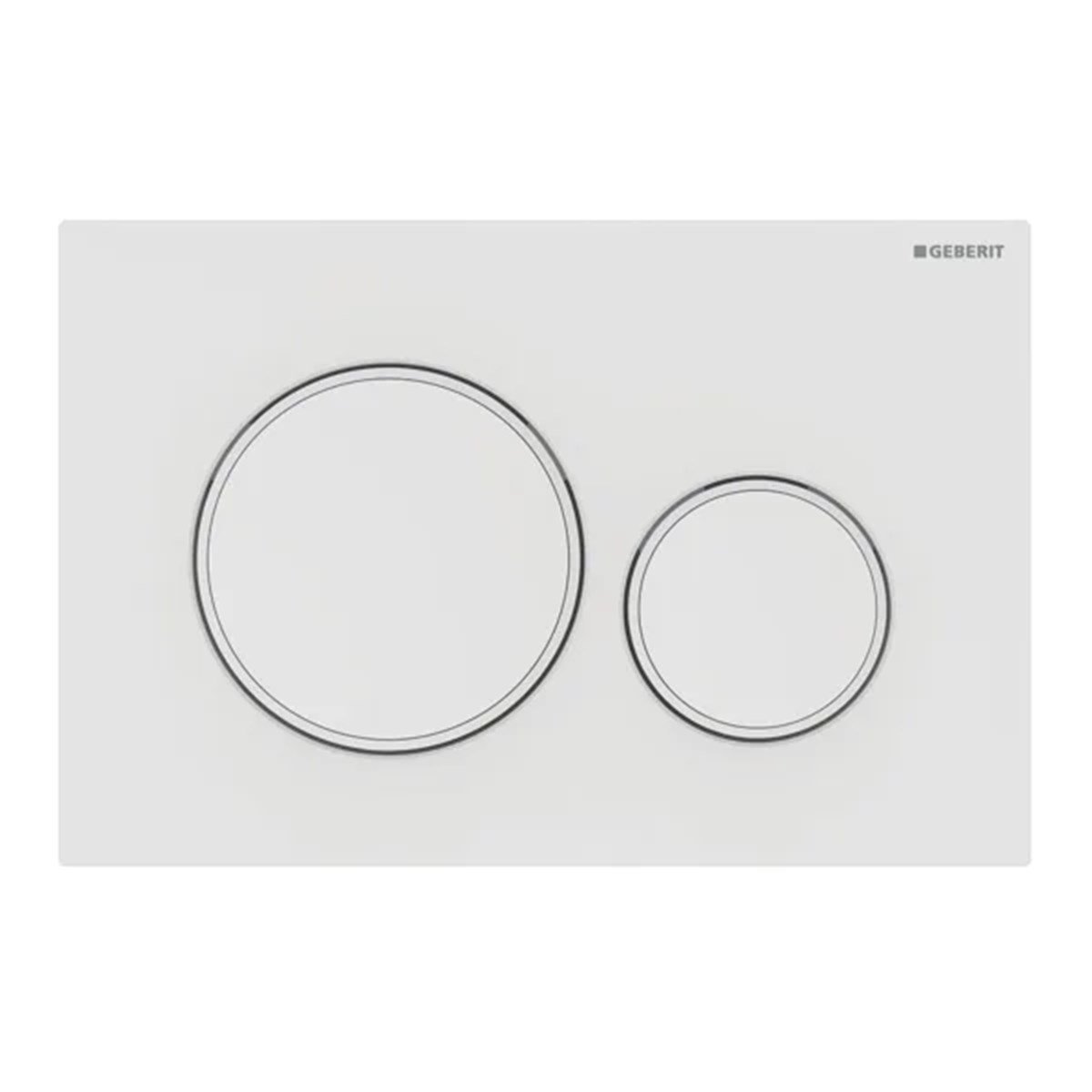 Geberit Sigma20 Kumanda Kapağı, Çift Basmalı, Beyaz/Mat Beyaz/Beyaz