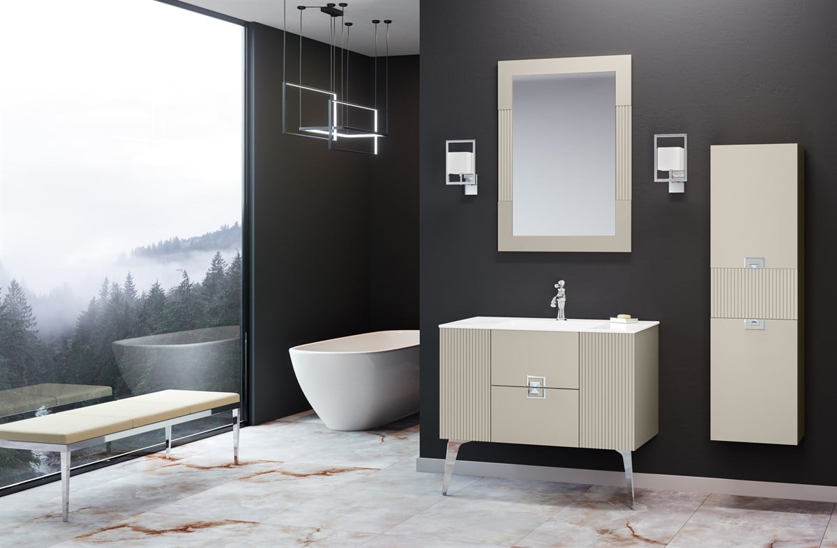 Orka Adria Mink 100 cm Banyo Dolabı