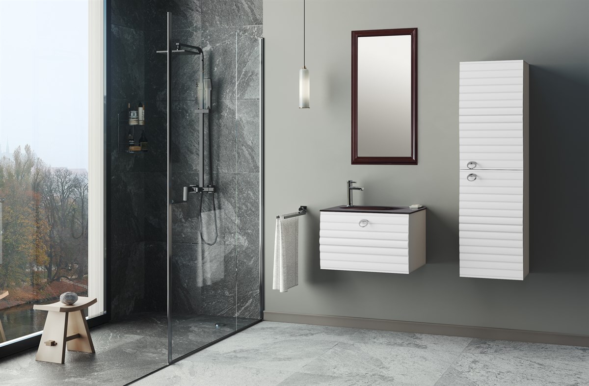 Orka Anzer White Lake 60 cm Banyo Dolabı