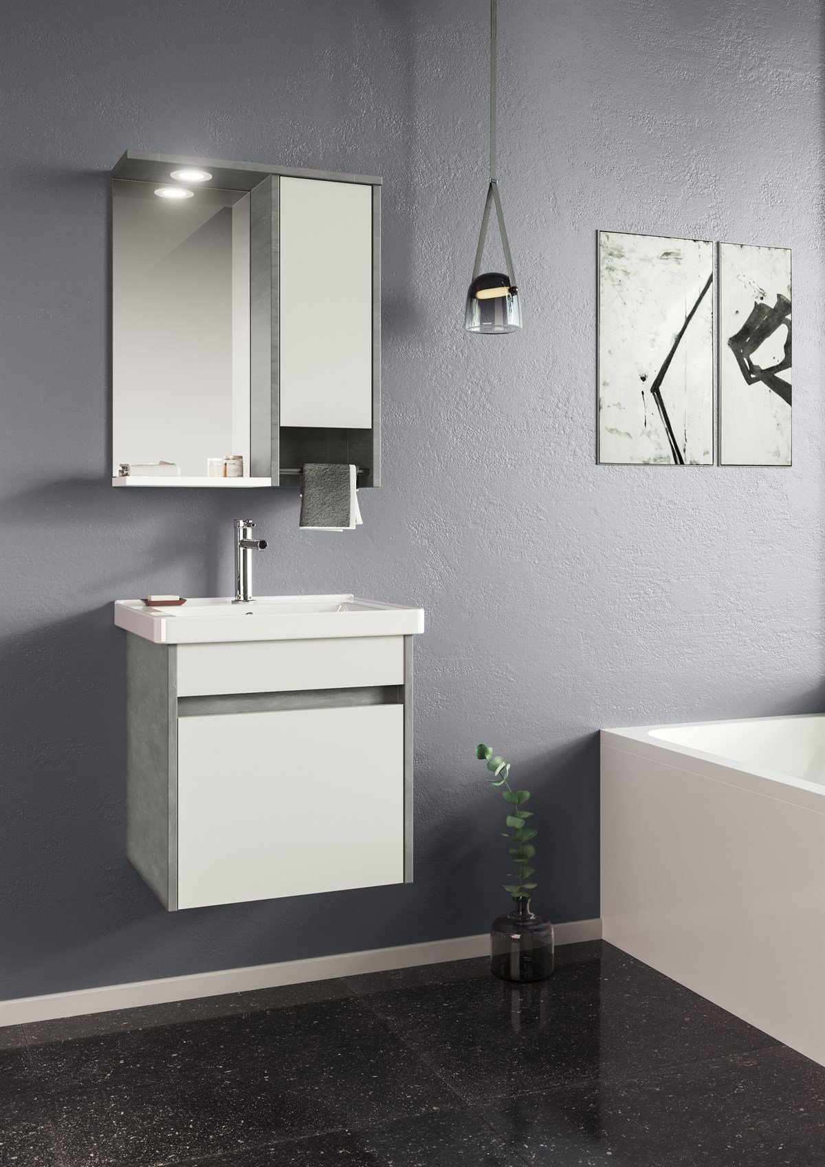 Orka Aydos 55 cm Banyo Dolabı