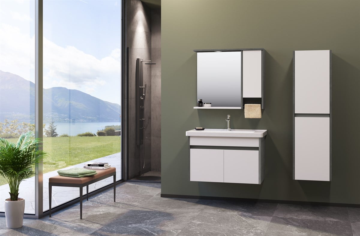 Orka Aydos 85 cm Banyo Dolabı