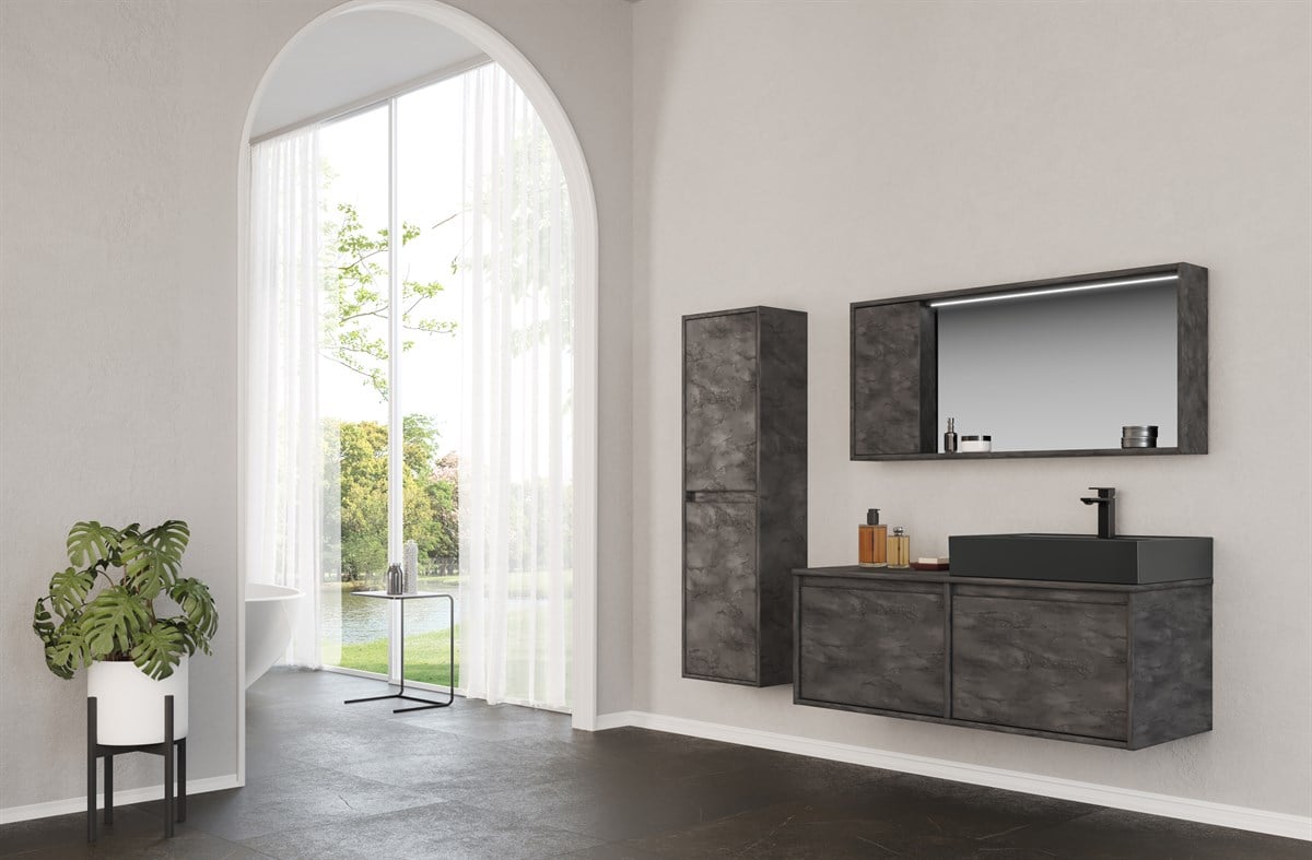 Orka Canada Irony 120 cm Banyo Dolabı