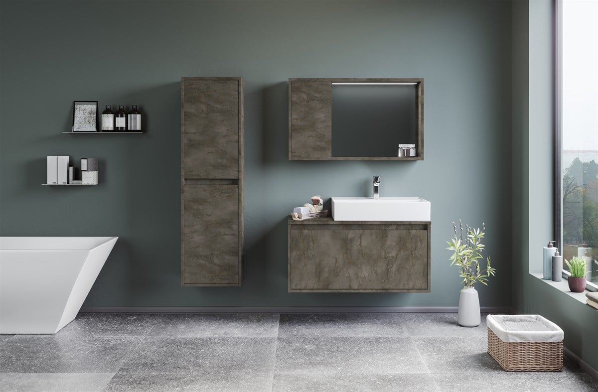 Orka Canada Irony 90 cm Banyo Dolabı