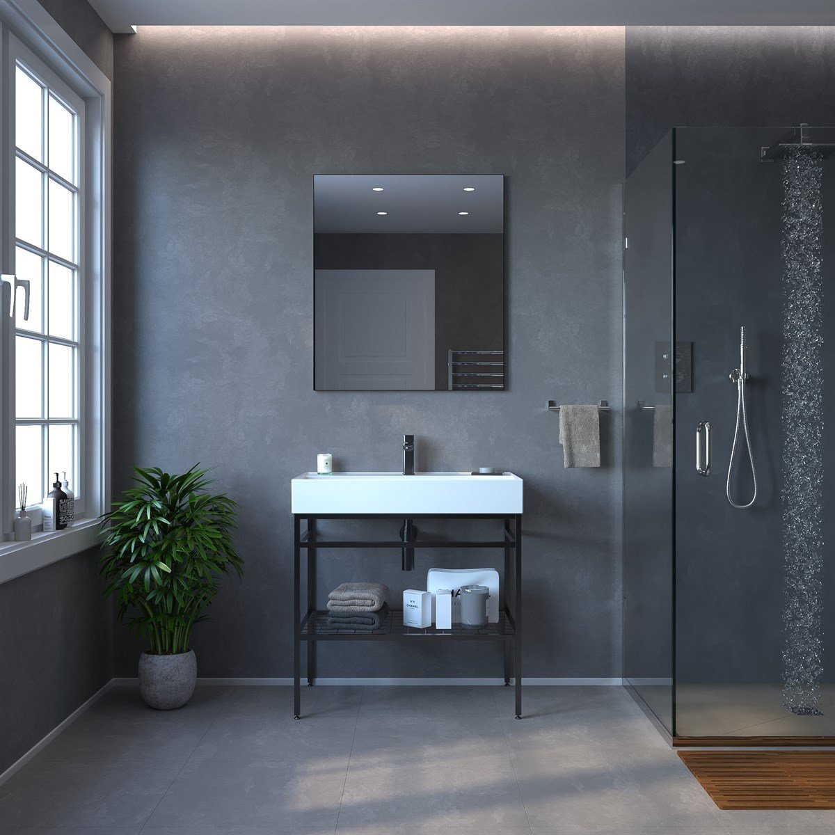 Orka Capetown White 80 cm Banyo Dolabı