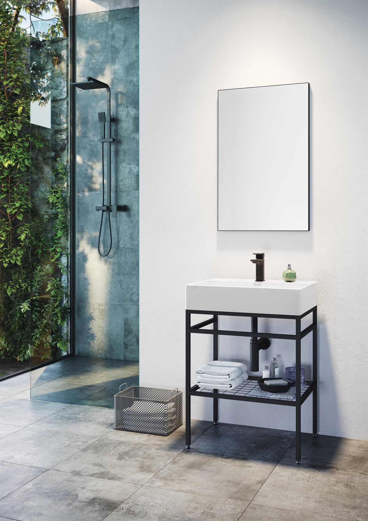 Orka Capetown White 60 cm Banyo Dolabı