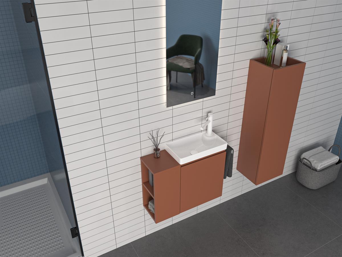 Orka Ferla 60 cm Banyo Dolabı