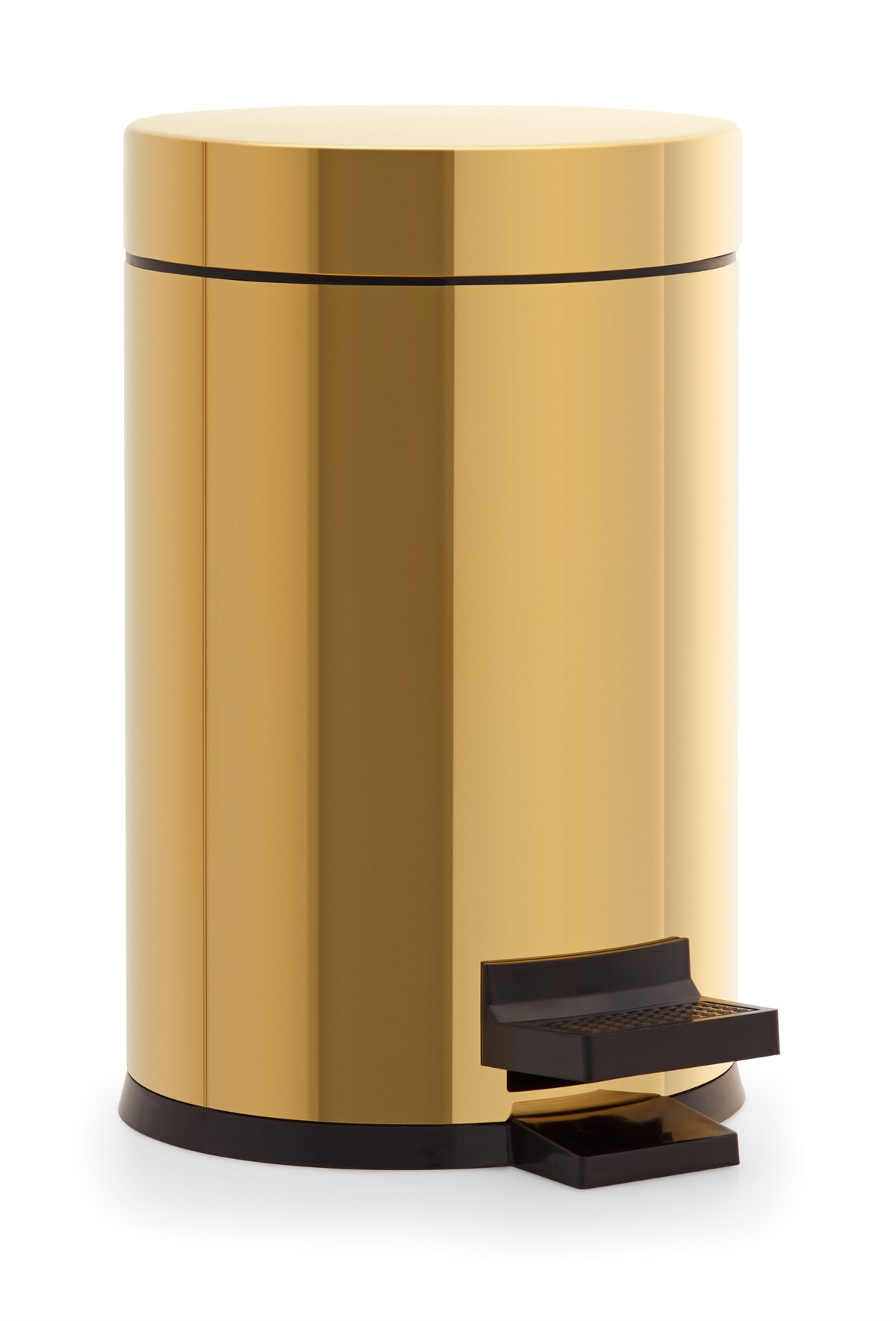 Orka Plus Banyo Aksesuarları Çöp Kovası Gold 3LT