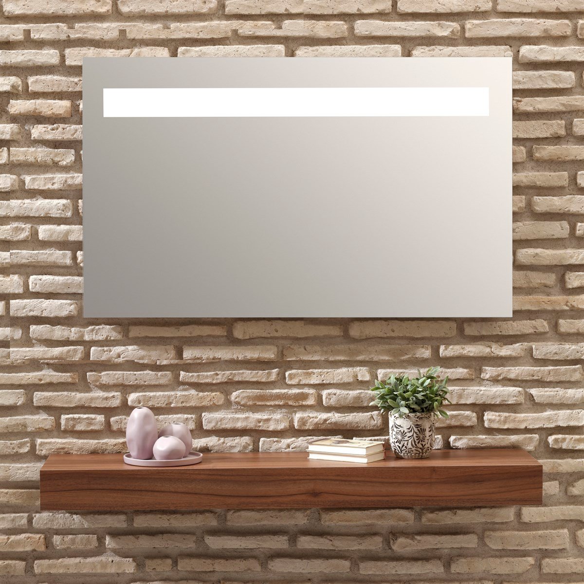 Orka Plus Bergama 100x65cm Ledli Ayna