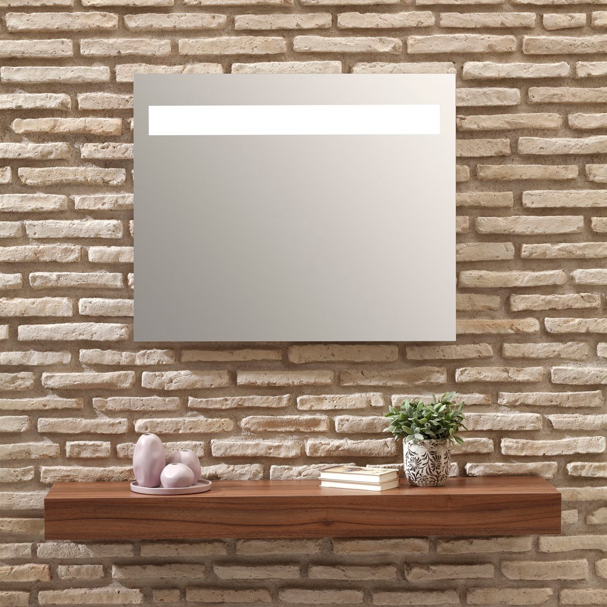 Orka Plus Bergama 60x65cm Ledli Ayna