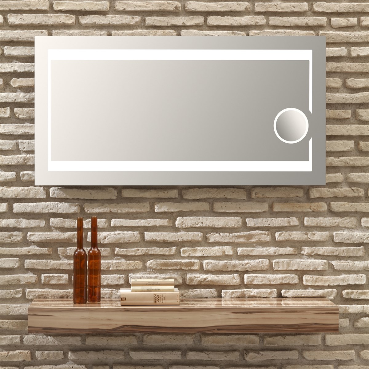 Orka Plus Galata 120x60cm Büyüteçli Ledli Ayna