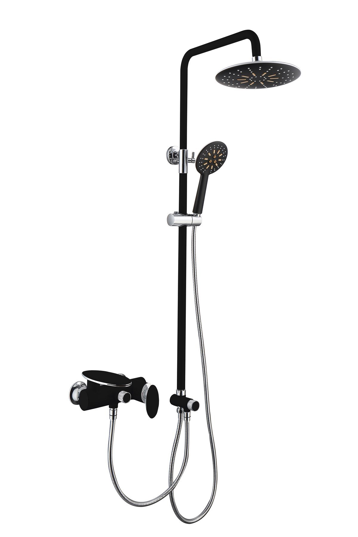 Orka Plus Nest Duş Seti Black Crom
