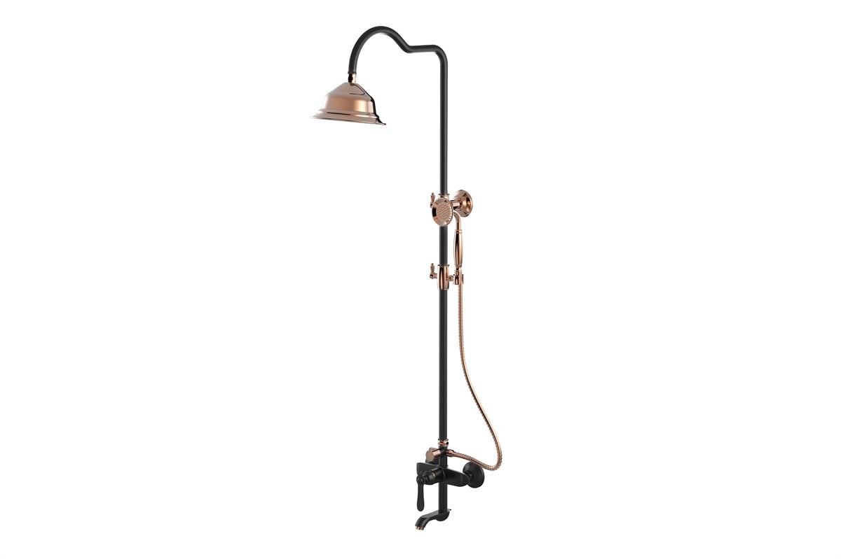 Orka Plus Premium Duş Seti Black Rose  